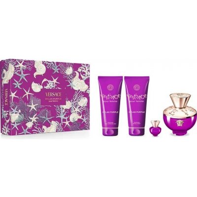 Versace Dylan Purple EDP 100 ml + tělové mléko 100 ml + sprchový gel 100 ml + EDP 5 ml – Zboží Dáma