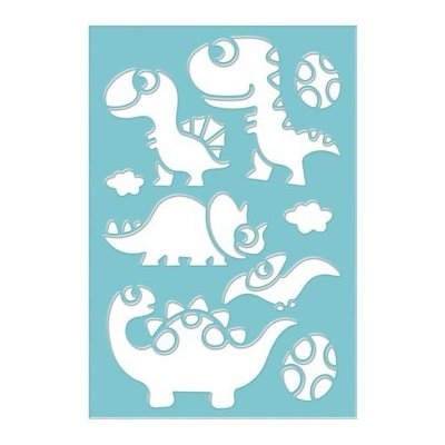 Plastová šablona 19 x 28 cm Dinosauři – Zboží Dáma