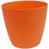 Květináč a truhlík PLASTKON květináč Dekorativní Ella 11 cm oranžový