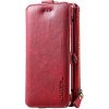 Pouzdro a kryt na mobilní telefon Pouzdro FLOVEME peněženka Apple iPhone 6 / 6S / 7 / 8 - umělá kůže - červené