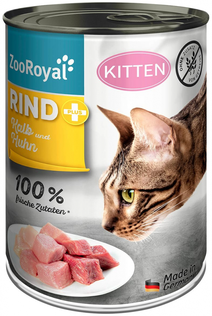 ZooRoyal pro koťata hovězí telecí a kuřecí maso 6 x 0,4 kg
