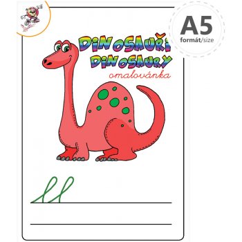 Omaľovánka A5 Dinosaury