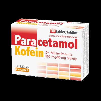 PARACETAMOL/KOFEIN DR. MÜLLER PHARMA POR 500MG/65MG TBL NOB 30 – Zboží Mobilmania