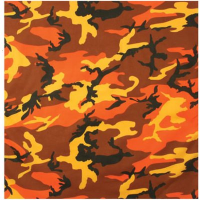 Šátek Rothco Savage orange camo