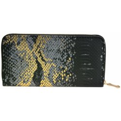 lakovaná peněženka s efektem hadí kůže 10*19 cm