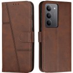 Line knížkové pouzdro na Realme C75 - hnědé – Zboží Živě