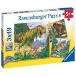 Ravensburger Pravěká zvířata 3 x 49 dílků – Hledejceny.cz