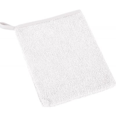 Bellatex koupelnová mycí žínka 23/01 bavlněné froté jednobarevná bílá 17 x 25 cm