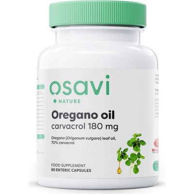 Osavi Oregano Oil Carcacroloregánový olej 180 mg 60 enterosolventních kapslí