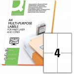 Q-Connect Etikety univerzální Q-C, 105x148,5mm, 400 ks, bílé – Sleviste.cz