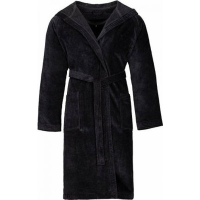 Vossen Velurový župan Texas s kapucí Černá – Zboží Dáma