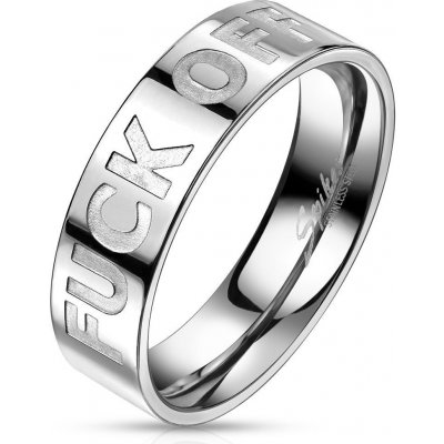 Šperky4U ocelový prsten "FUCK OFF" OPR1840