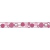 Bordura na zeď IMPOL TRADE D 58-017-2 Samolepící bordura kruhy růžové, rozměr 5 m x 5,8 cm