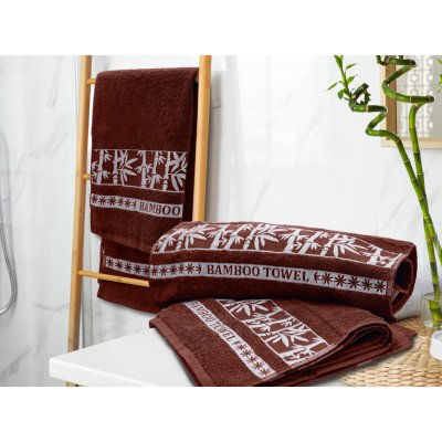 Textilomanie Bambusová osuška BAMBOO hnědá 500 g/m2 70 x 140 cm – Zboží Mobilmania