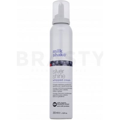 Milk Shake Silver Shine Whipped Cream bezoplachový kondicionér nivelující žluté tóny 200 ml – Zboží Dáma
