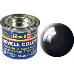 Revell Barva emailová 32107: lesklá černá black gloss