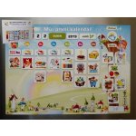Teddies Kalendář magnetický Školka 114 ks magnetek v kartonu 45 x 32 x 1 cm – Zboží Dáma