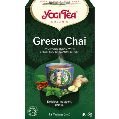 Yogi Tea Bio čaj Zelený chai 17 x 1,8 g – Zbozi.Blesk.cz