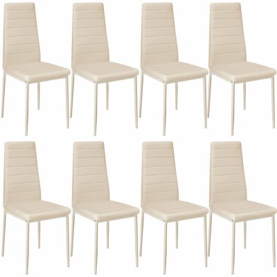 Tectake 401847 syntetická kůže béžová 4 ks – Hledejceny.cz