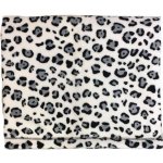 KINGS.cz Deka lama podšitá bavlnou leopard šedo černá – Zboží Dáma