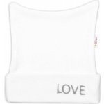 Baby Nellys Novorozenecká čepička Love bílá – Zboží Mobilmania