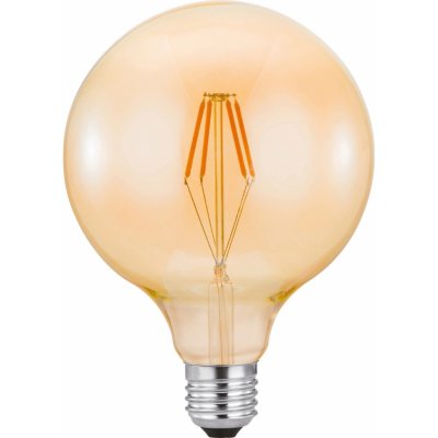 JUST LIGHT Filam. LED žárovka E27, G125, 320lm, 2700K, 4W, jantarové sklo – Hledejceny.cz