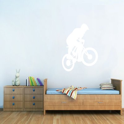 SABLIO Samolepka na zeď BMX Freestyle rozměry 45x60 cm – Zboží Mobilmania
