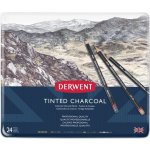 Derwent Tinted Charcoal sada tónovaných uhlů 24 ks – Zboží Dáma