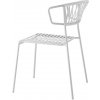 Zahradní židle a křeslo Scab Design Židle LISA CLUB s područkami bílá 2873 ZL P10