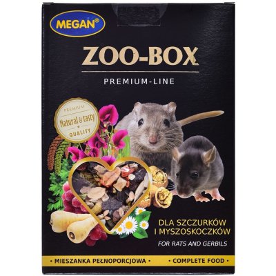 Megan Zoo-Box Krmivo pro krysy a pískomily 0,55 kg – Zboží Mobilmania