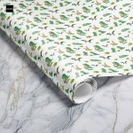 Balicí papír na míru: Dinosauři bílá (84x80cm) – Zboží Živě