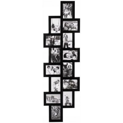 Fotorámeček na 14 fotek, 118x36 cm, černý SPRINGOS PANORAMA – Zboží Živě