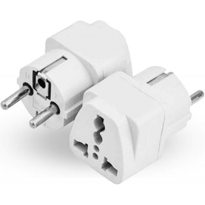 RIVO 3044 Cestovní adaptér UK do EU, redukce na EU zásuvky, bílý | Zboží Auto