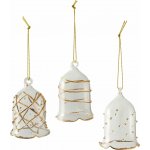 Villeroy & Boch 35-9391-0075 Ozdoby na stromeček Winter Collage Accessoires zvony skleněné 3 ks – Sleviste.cz