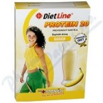 DietLine PROTEIN 20 proteinový koktejl s příchutí banán 3 x 25 g – Sleviste.cz