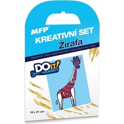 MFP Paper s.r.o. kreativní set Žirafa fóliová technika 1041993 – Zboží Dáma