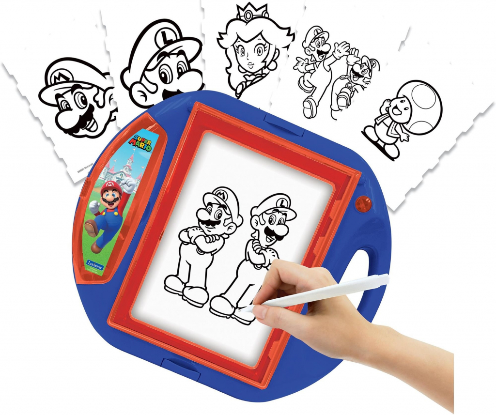 Lexibook Super Mario Kreslící projektor se šablonami a razítky