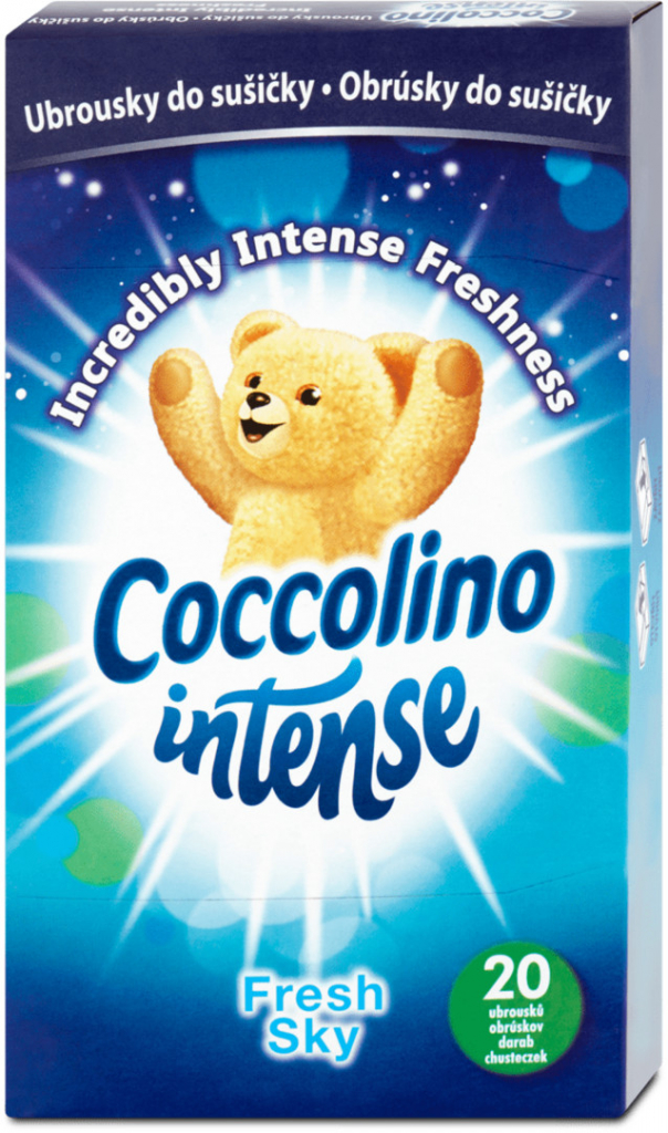 Coccolino Intense Fresh Sky vonné ubrousky do sušičky 20 ks od 62 Kč -  Heureka.cz