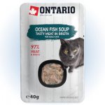 Ontario Cat Soup Ocean Fish with vegetables 40 g – Sleviste.cz