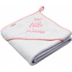 Baby Nellys termoosuška Little princess s kapucí 80 x 80 cm bílá růžová výšivka – Zboží Dáma