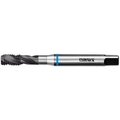 Strojní závitník se šroubovitou drážkou na nerez, z práškové oceli HSSE-PM, DIN371, lícování ISO2(6H).modrý pruh – Zboží Mobilmania
