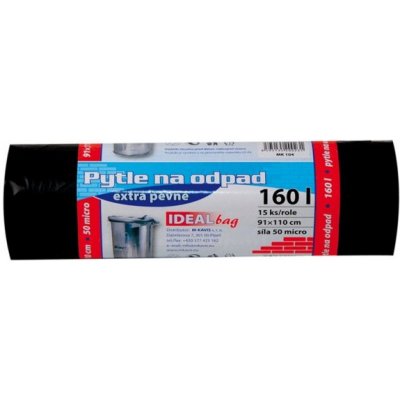 Maják Pytel silné černé 160l 50µm 15ks – Sleviste.cz