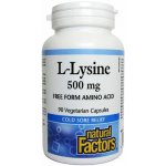 Natural Factors L-Lysine 500 mg 90 kapslí – Hledejceny.cz