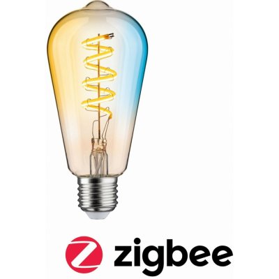 Paulmann Filament 230V Smart Home Zigbee 3.0 LED žárovka ST64 E27 7,5W měnitelná bílá stmívatelné zlatá – Hledejceny.cz