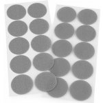 Suchý zip samolepící kolečka průměr 35 mm (10ks) barva šedá – Zboží Dáma