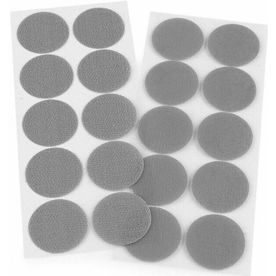 Suchý zip samolepící kolečka průměr 35 mm (10ks) barva šedá – Zboží Dáma