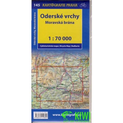 Cyklomapa 145 Oderské vrchy Moravská brána – Zboží Mobilmania