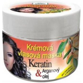 Bione Cosmetics BIO Keratin arganový olej krémová vlasová maska 260 ml