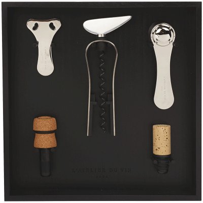 Sada příslušenství k vínu LE RÂTELIER À OUTILS DU VIN, sada 5 ks, L'Atelier du Vin – Hledejceny.cz
