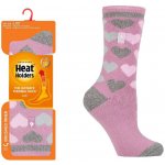 HeatHolders Zimní ponožky LITE HEART Růžová – Zboží Dáma